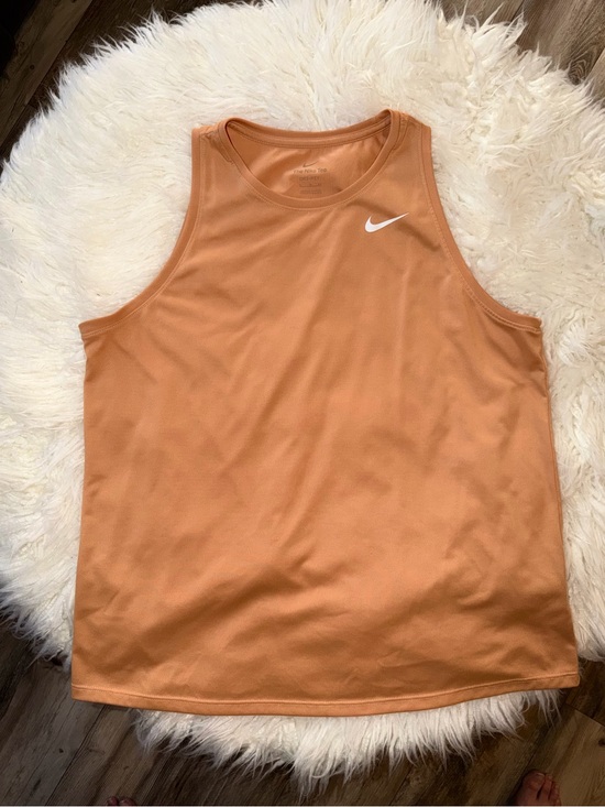 Nike Tops - NIKE // Women's Orange Athletic Tank with White Swoosh